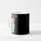Ich bin nur eine kleine Mädchen Meme Funny Chill 2 Kaffeetasse (Vorderseite Links)