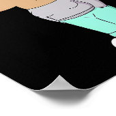 Ich bin nur eine kleine Mädchen Meme Funny Chill 2 Poster (Ecke)