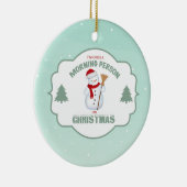 Ich bin nur eine Morgen-Person auf Keramikornament (Rechts)