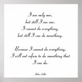 Ich bin nur einer, aber ich bin einer. poster (Vorne)