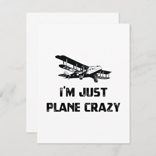 Ich bin nur Flugzeug Crazy (Vorne/Hinten)