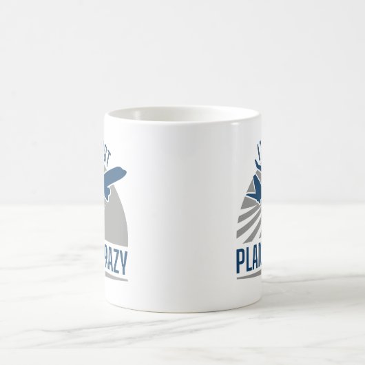 Ich bin nur Flugzeug Crazy Kaffeetasse (Mittel)