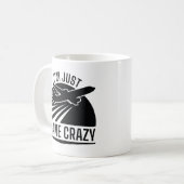 Ich bin nur Flugzeug Crazy Kaffeetasse (Vorderseite Links)