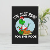 Ich bin nur für das Essen hier Einladung (Stehend Vorderseite)