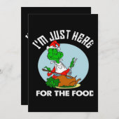 Ich bin nur für das Essen hier Einladung (Vorne/Hinten)