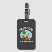 Ich bin nur für das Essen hier Gepäckanhänger (Vorderseite Vertikal)