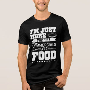 Ich bin nur für das kommerzielle und das Essen hie Tri-Blend Shirt