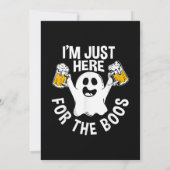 Ich bin nur für die Boos da Einladung (Rückseite)