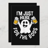 Ich bin nur für die Boos da Einladung (Vorne/Hinten)