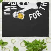 Ich bin nur für die Boos da Geschirrtuch (Gefaltet)