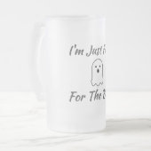 Ich bin nur für die Boos da Mattglas Bierglas (Vorderseite Links)