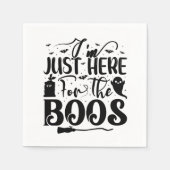 Ich bin nur für die Boos da Serviette (Vorderseite)