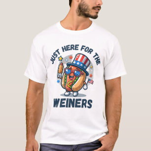 Ich bin nur für die Dackeln hier T-Shirt