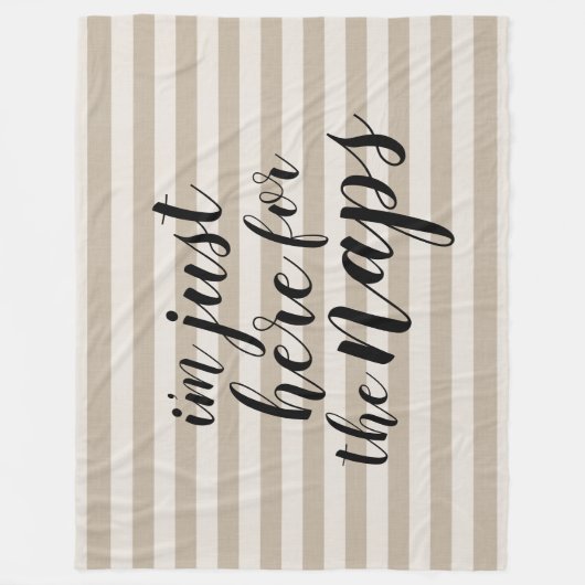 Ich bin nur für die Nickerchen hier Fleecedecke (Vorderseite)