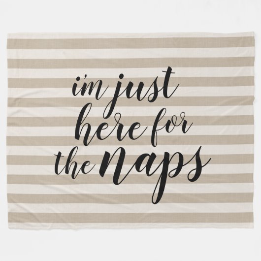 Ich bin nur für die Nickerchen hier Fleecedecke (Vorderseite (Horizontal))