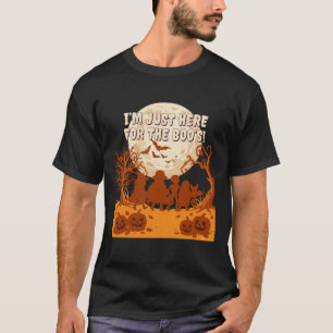 Ich bin nur hier Boos Halloween Kinder Silhouette T-Shirt