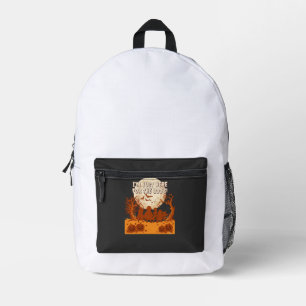 Ich bin nur hier Buh Halloween Kinder Silhouette M Bedruckter Rucksack