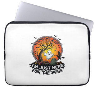 Ich bin nur hier Chef Halloween Geist Hexe Kürbiss Laptopschutzhülle