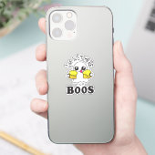 Ich bin nur hier für Boos Classic Round Sticker (Telefon)