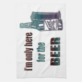 Ich bin nur hier für das Bier Geschirrtuch (Vertikal)