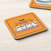 Ich bin nur hier für das Boos-Funny Halloween Getränkeuntersetzer (Linke Seite)