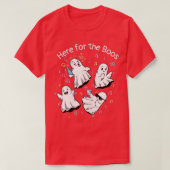 Ich bin nur hier für das Boos Funny Halloween Ghos T-Shirt (Design vorne)