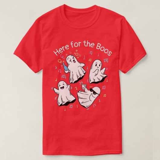 Ich bin nur hier für das Boos Funny Halloween Ghos T-Shirt (Design vorne)