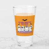 Ich bin nur hier für das Boos-Funny Halloween Glas (Rückseite)