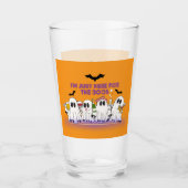 Ich bin nur hier für das Boos-Funny Halloween Glas (Vorderseite)