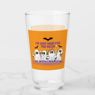 Ich bin nur hier für das Boos-Funny Halloween Glas