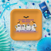 Ich bin nur hier für das Boos-Funny Halloween Pappteller (Party)