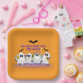 Ich bin nur hier für das Boos-Funny Halloween Pappteller (Party)