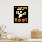 Ich bin nur hier für das Boos-Funny Halloween Poster (Küche)