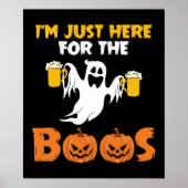 Ich bin nur hier für das Boos-Funny Halloween Poster (Vorne)
