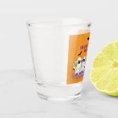 Ich bin nur hier für das Boos-Funny Halloween Schnapsglas (Links)