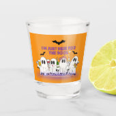 Ich bin nur hier für das Boos-Funny Halloween Schnapsglas (Vorderseite)