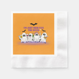 Ich bin nur hier für das Boos-Funny Halloween Serviette