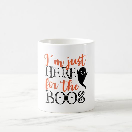 Ich bin nur hier für das Boos Halloween Funny Kaffeetasse (Mittel)