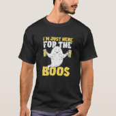 Ich bin nur hier für das boos Halloween Spooky Gho T-Shirt (Vorderseite)