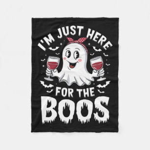 Ich bin nur hier für das Boos Halloween Women Ghos Fleecedecke