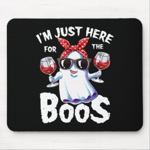 Ich bin nur hier für das Boos Halloween Women Ghos Mousepad