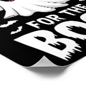 Ich bin nur hier für das Boos Halloween Women Ghos Poster (Ecke)