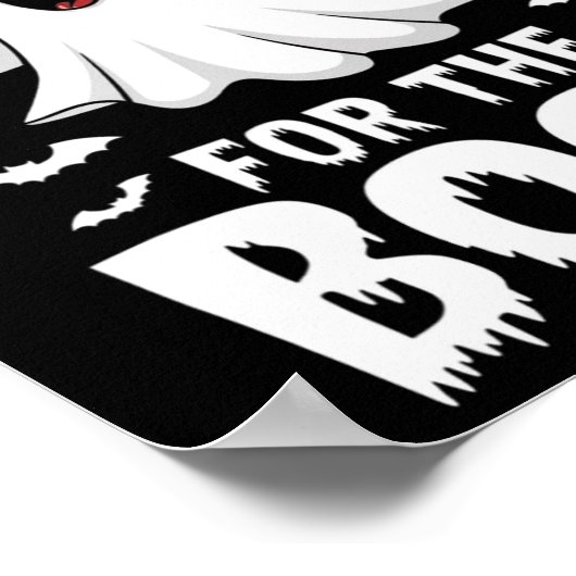 Ich bin nur hier für das Boos Halloween Women Ghos Poster (Ecke)