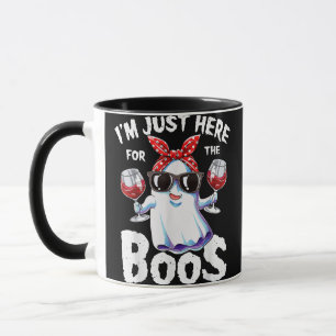 Ich bin nur hier für das Boos Halloween Women Ghos Tasse