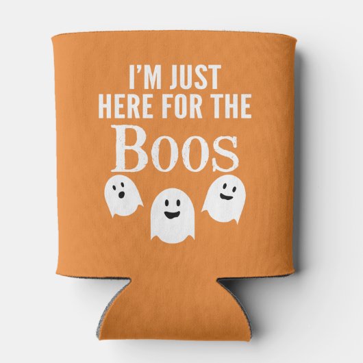 Ich bin nur hier für das Boos - lustiges Halloween Dosenkühler (Rückseite)