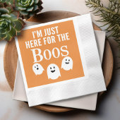 Ich bin nur hier für das Boos - lustiges Halloween Serviette