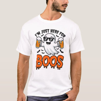 Ich bin nur hier für das Boos Niedlich Ghost Hallo T-Shirt