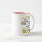 Ich bin nur hier für das boos-niedliche Geisterhau Zweifarbige Tasse (VorderseiteRechts)