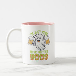 Ich bin nur hier für das boos-niedliche Geisterhau Zweifarbige Tasse