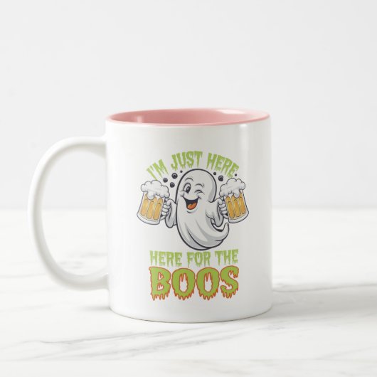 Ich bin nur hier für das boos-niedliche Geisterhau Zweifarbige Tasse (Links)